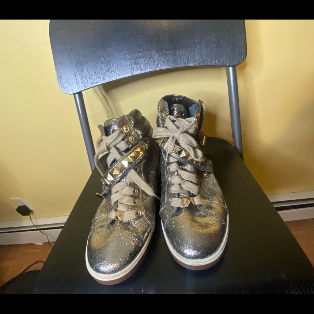 Michael Kors Sneakers Gold sequins size 8.5